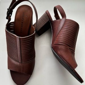 Lucky Brand Block Heel Sandel - Never worn!